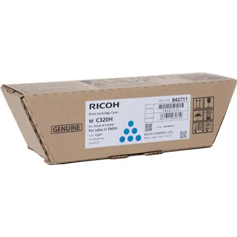 Toner Ricoh 842711 Cyan do drukarek (Oryginalny) [7.5k]